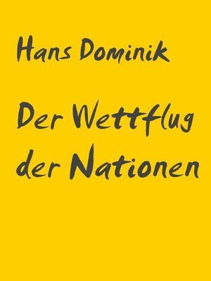 cover image of Der Wettflug der Nationen